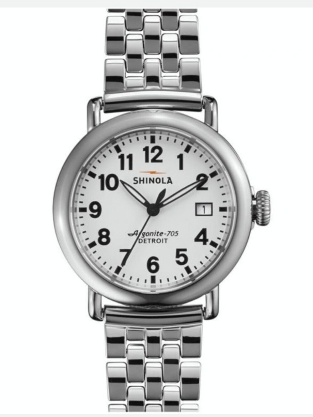 Shinola Runwell 36mm Watch in Silver
